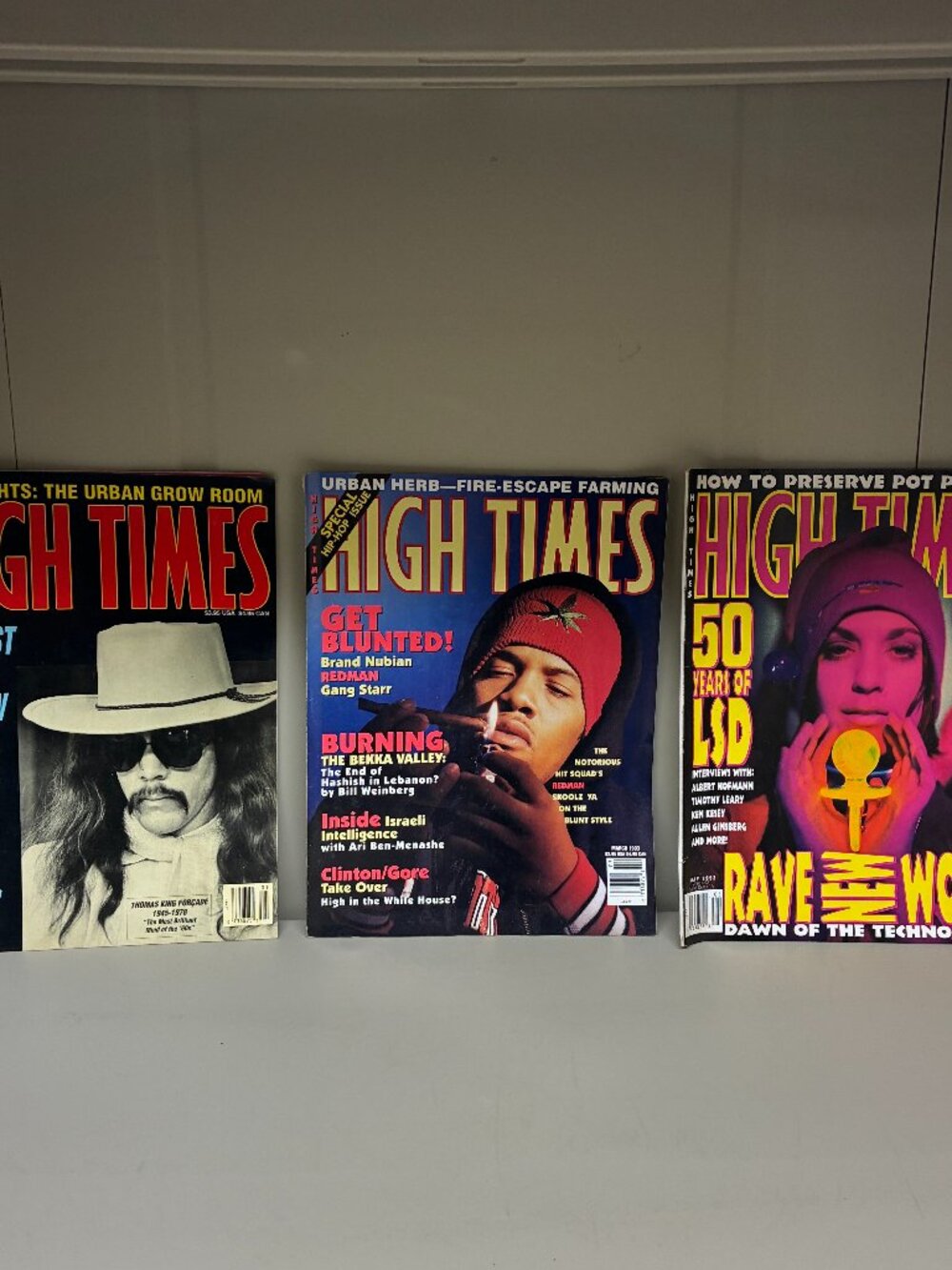 Lot of 3 Vintage High Times Magazines 1993 Skinny Puppy Redman Rave New World